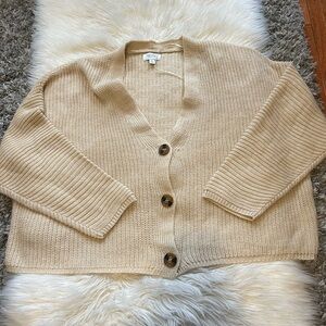 Cream knit cardigan